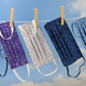 masks on a clothesline